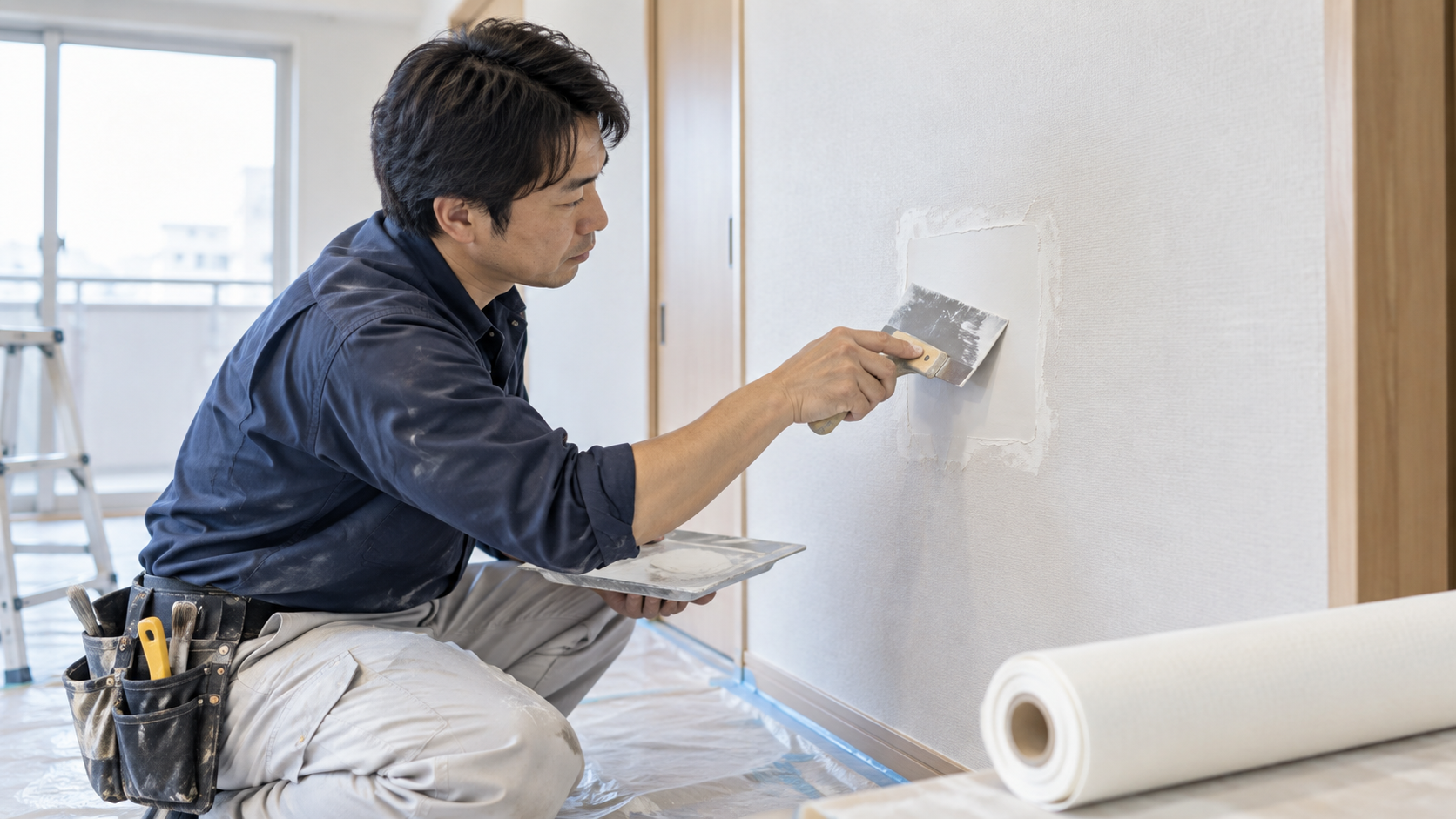 壁紙とアクセントクロスのイメージ