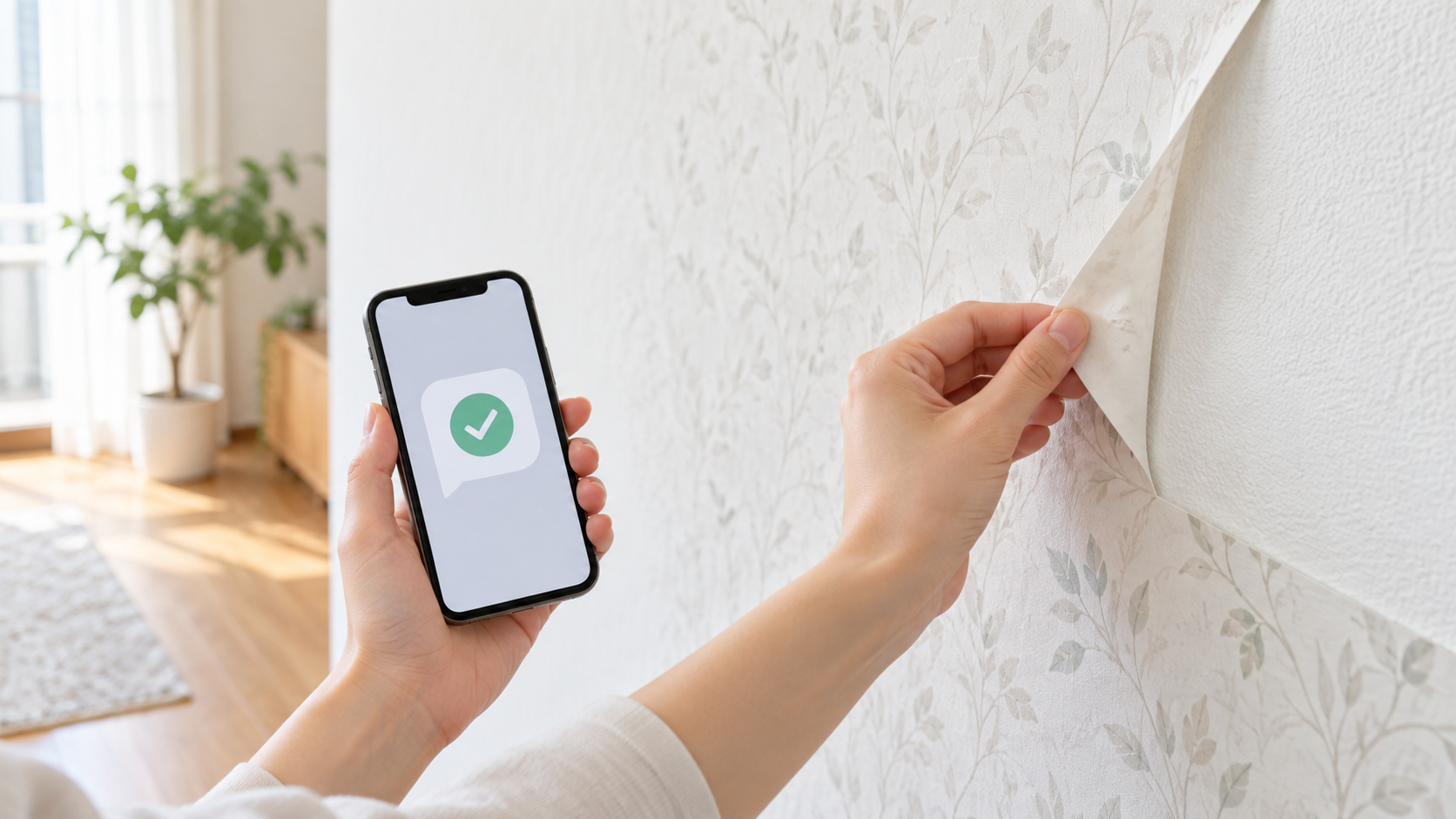 はがせる壁紙を貼る前のスマホ記録